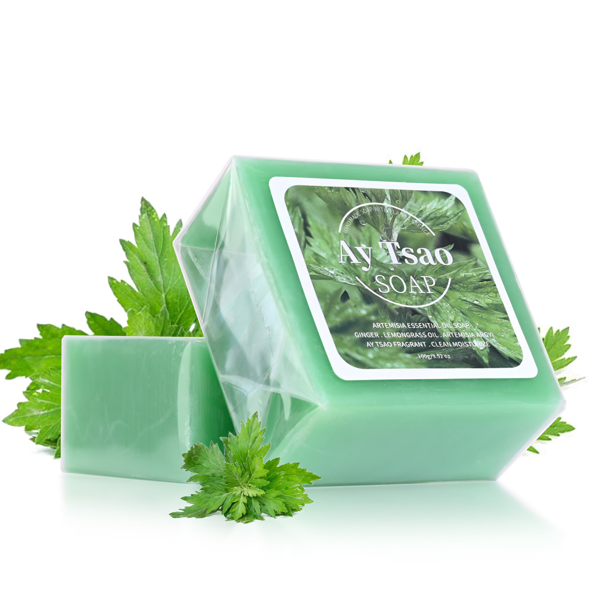 Moringa Leaf Powder - Мыло растительного эфирного масла B+Artemisia, содержащее