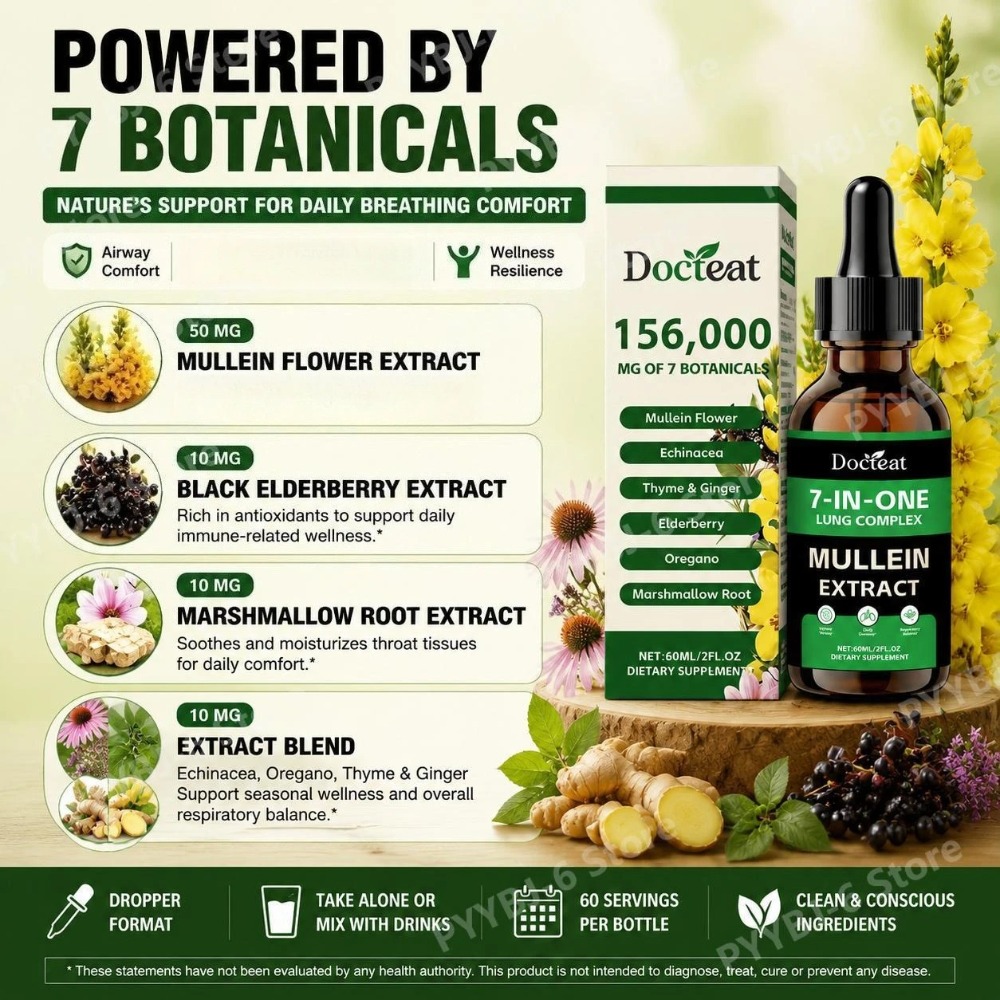 Docteat 7-в-1 Экстракт коровяк – обзор и цена Herbal Wellness