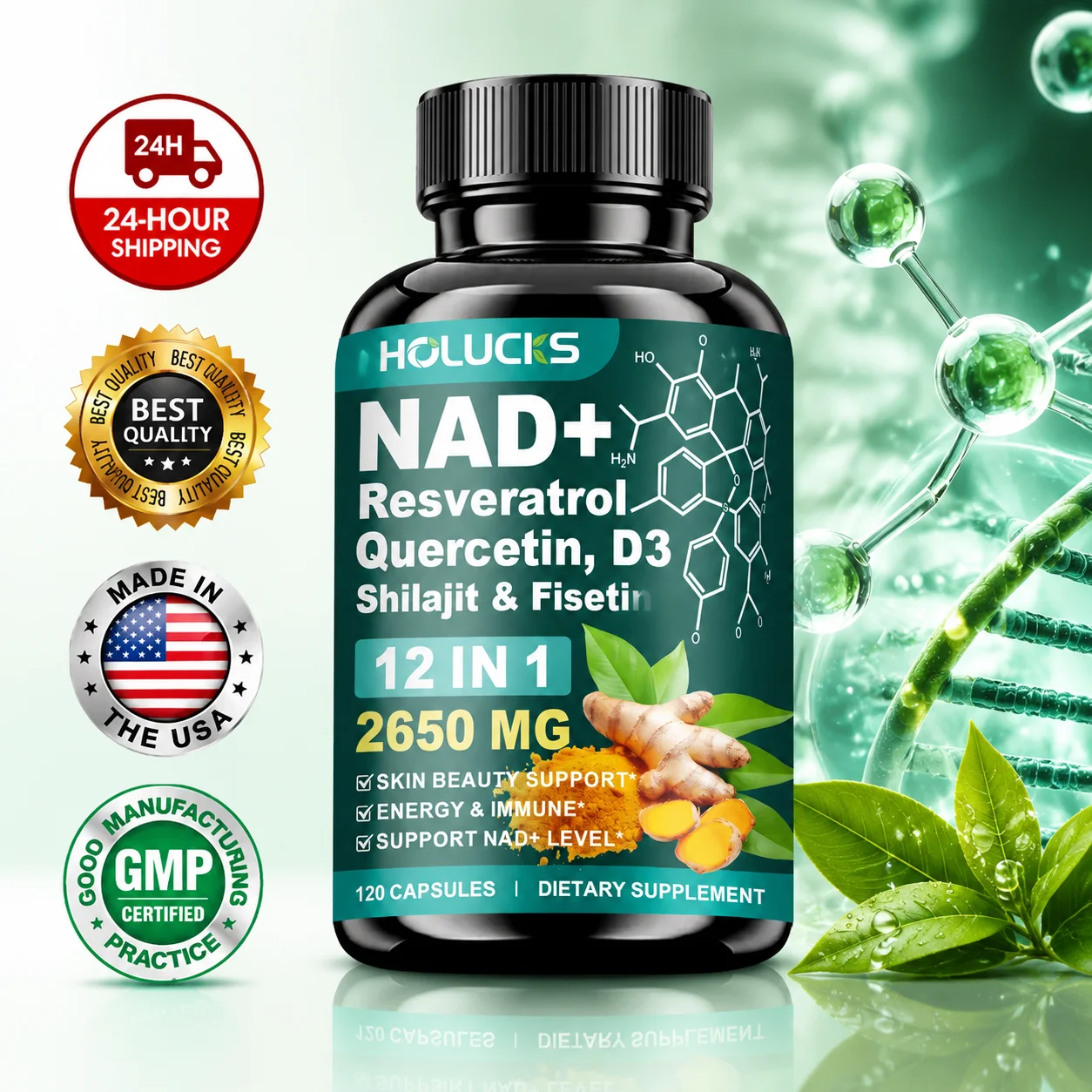 Высокоэффективная добавка NAD+ – обзор и цена Wellness Quercetin